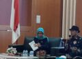Arif Yumardi mewakili KI Sumbar dalam diskusi panel di gedung Pascasarjana FK Unand. (dok. istimewa)