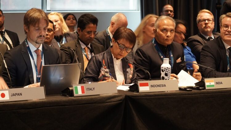 Menteri Luar Negeri RI  Retno Marsudi menghadiri Ministerial Plenary Meeting of the Global Counter-Terrorism Forum (GCTF) ke-13 di di sela-sela High Level Week Sidang Majelis Umum PBB di New York, Amerika Serikat, Rabu (20/9/2023). (Foto: Dok. Infopublik)