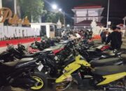 Polresta Bukittinggi Amankan Puluhan Kendaraan saat Razia Knalpot Brong