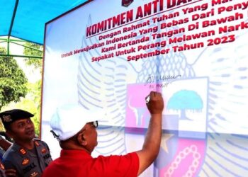 Polres Agam Dirikan Kampung Bebas Narkoba di Lapai-lapai