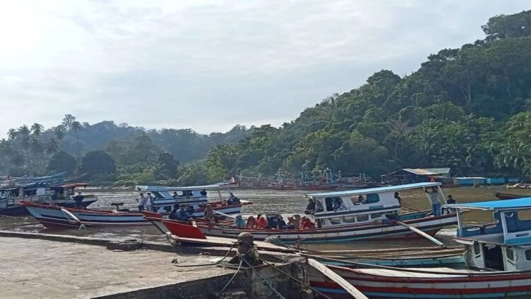 3 Ribuan Nelayan di Pasaman Barat Sudah Terdaftar BPJS Ketenagakerjaan 1 Perahu nelayan di Air Bangis Kecamatan Sungai Beremas Kabupaten Pasaman Barat saat bersandar lagi istirahat. Saat ini sudah ada 3.000 nelayan yang sudah masuk asuransi dan Pemkab setempat terus berupaya memberikan perlindungan bagi nelayan. Antara/Altas Maulana.