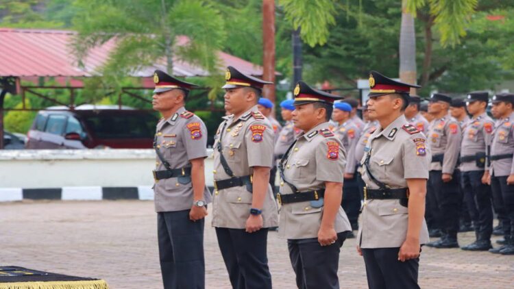 Pelantikan dua Kapolsek yang baru, Lengayang dan Pancung Soal pada Rabu (27/9/2023) pagi. (Foto: Dok. Polres Pessel)