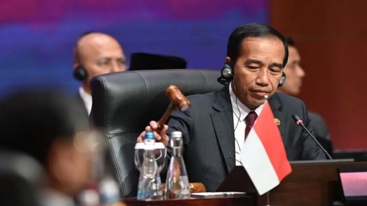 Presiden RI Joko Widodo menutup KTT ASEAN-Amerika Serikat di Jakarta Convention Center, Jakarta, Rabu (6/9/2023). ANTARA FOTO/MEDIA CENTER KTT ASEAN 2023/M Agung Rajasa/pras.