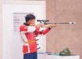 Atlet Cabor Menembak Amankan Emas Perdana Indonesia di Asian Games 2022, Bertepatan dengan Ultah Menpora 4 Muhammad Sejahtera Dwi Putra berhasil meraih medali emas kala tampil di cabor menembak nomor Shooting-Men’s 10m Running Target (Final) Asian Games 2022 Hangzhou, Senin (25/9/2023).(Foto: Dok. Kemenpora/M Rifqy: NOC Indonesia)