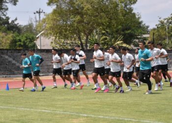 Latihan pemain Timnas U-23 jelang laga perdana kualifikasi AFC Cup. (dok. PSSI)