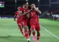 Selebrasi Marselino Ferdinand usai cetak gol ke gawang Chinese Taipei. (dok. istimewa)