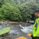 Truk masuk jurang di Lembah Anai, Kabupaten Tanah Datar pada Selasa (12/9/2023) pagi. (Foto: Dok. Polres Padang Panjang)