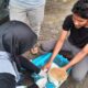 Vaksinasi rabies untuk hewan di Pauh. (dok. Diskominfotik Padang)