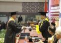 Rektor UNP, Prof Ganefri saat wisuda ke-132 di Padang, Selasa (26/9/2023). (Foto: Dok. ANTARA/Miko Elfisha)