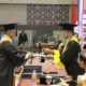 Rektor UNP, Prof Ganefri saat wisuda ke-132 di Padang, Selasa (26/9/2023). (Foto: Dok. ANTARA/Miko Elfisha)