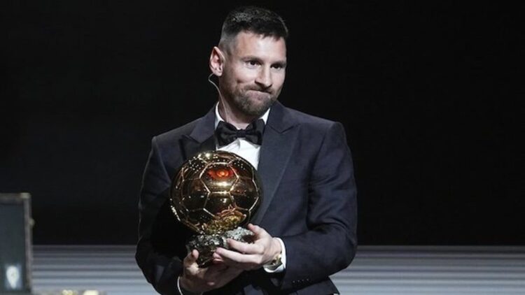 Lionel Messi Raih Ballon d'Or Kedelapan 1 Lionel Messi raih ballon d' or 2023. (dok. istimewa)