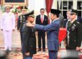 Pelantikan Jenderal Agus Subiyanto menjadi Kasad. (Foto: Dok. Setneg)