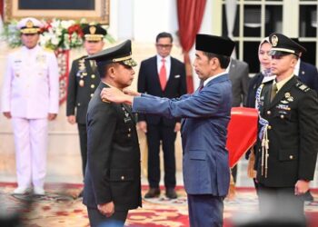 Pelantikan Jenderal Agus Subiyanto menjadi Kasad. (Foto: Dok. Setneg)