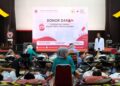 Donor darah yang digelar oleh Semen Padang Group di GSG, Selasa. (dok. Humas)