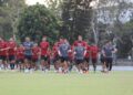 Latihan pemulihan para pemain Timnas senior jelang kualifikasi Piala Dunia 2026. (dok. PSSI)