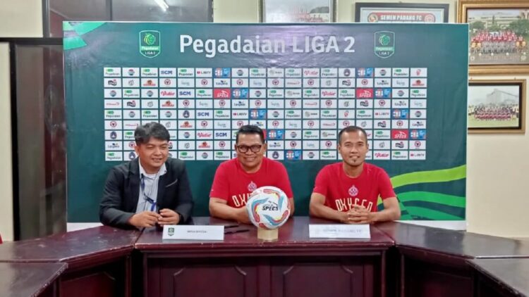 Presscon laga Semen Padang FC kontra SADA Sumut FC. (dok. Radarsumbar.com)