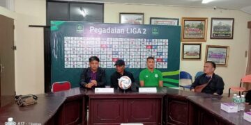 Presscon jelang laga Semen Padang FC vs PSMS di Pekan kelima Pegadaian Liga 2 2023/2024. (dok. Radarsumbar.com)
