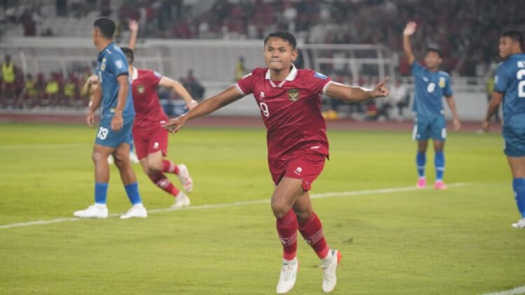 Dimas Drajad Ungguli Neymar di Daftar Top Skor Kualifikasi Piala Dunia 2026 1 Selebrasi Dimas Drajad. (dok. PSSI)