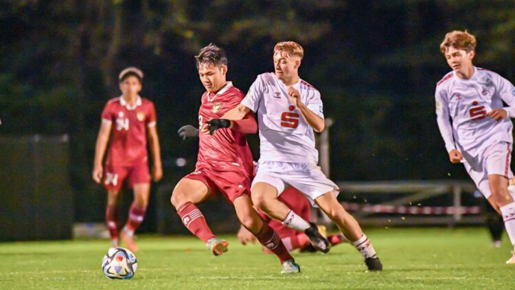 Para pemain Timnas U-17 saat ujicoba kontra FC Koln. (dok. PSSI)