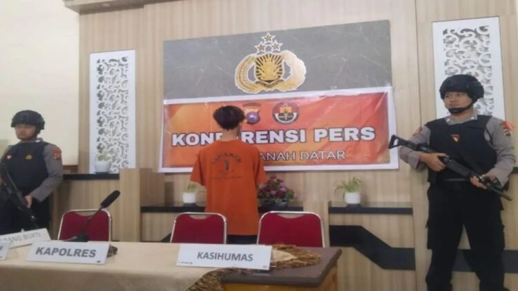 Konferensi pers terkait adanya dugaan penistaan agam di Kabupaten Tanahdatar (Antara/HO)