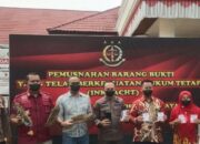 Sabu hingga Ganja Barang Bukti 25 Kasus Kejahatan Dimusnahkan Kejari Dharmasraya