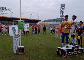 Sumbar raih emas cabor sepakbola di Porwil XI. (dok. istimewa)