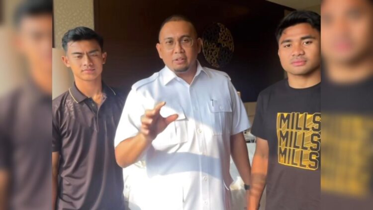 Andre Rosiade bersama pemain Timnas Pratama Arhan dan Asnawi Mangkualam. (Foto: Dok. Istimewa)
