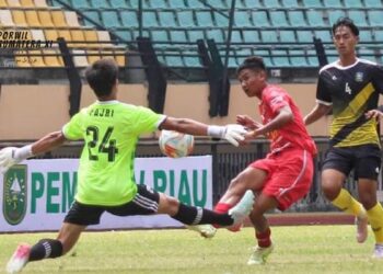 Pemain sepakbola Sumbar di Porwil XI. (dok. istimewa)