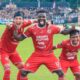 Selebrasi pemain Semen Padang FC usai cetak gol ketiga ke gawang Sriwijaya FC. (dok. MO Semen Padang FC)