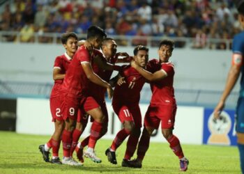Selebrasi pemain Timnas U-23. (dok. PSSI)