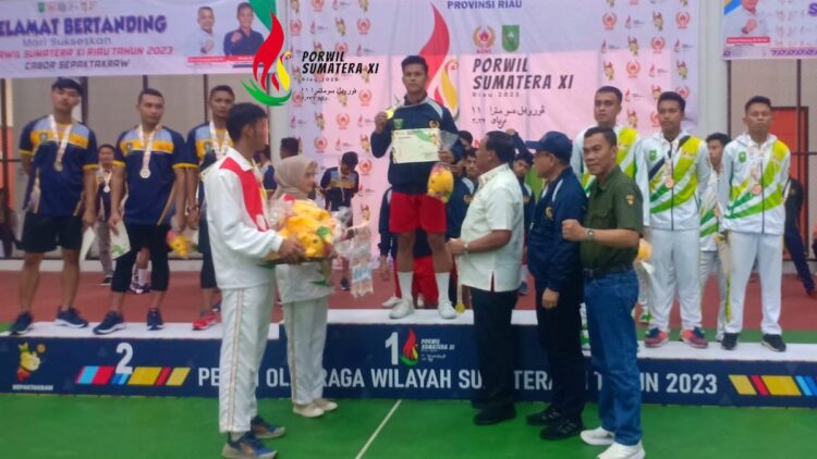 Sepak Takraw Persembahkan Emas ke-11 untuk Sumbar di Porwil XI 1 Sepak takraw raih emas di Porwil XI. (dok. istimewa)