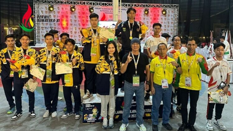 Mobile Legend Tambah Emas, Sumbar Kantongi Total 73 Medali di Porwil XI 1 Tim Mobile Legends Sumbar di Porwil XI. (dok. istimewa)