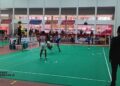 Tim takraw Sumbar berlaga di Porwil XI. (dok. istimewa)