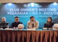 Liga 2 2023/2024 kembali Bergulir 6 Januari 2024, Ini Pembagian Grup 12 Besar