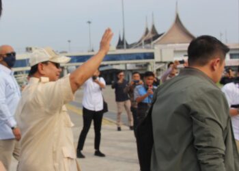 Capres nomor urut 2 Prabowo Subianto sampai di BIM. (dok. istimewa)