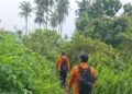 Tim SAR gabungan melakukan pencarian terhadap seorang pemuda yang hilang di kawasan Cindakia, Bungus Teluk Kabung, Kota Padang. (Foto: Dok. Basarnas)