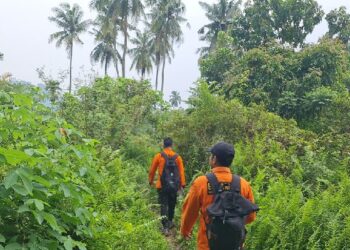 Tim SAR gabungan melakukan pencarian terhadap seorang pemuda yang hilang di kawasan Cindakia, Bungus Teluk Kabung, Kota Padang. (Foto: Dok. Basarnas)