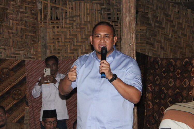 Andre Rosiade Janji Enam Bulan Hadirkan Sinyal di Tanjung Labuah Sijunjung 1 Anggota Komisi VI DPR RI Andre Rosiade bertemu masyarakat di Nagari Tanjung Labuah, Kecamatan Sumpur Kudus, Kabupaten Sijunjung. (Foto: Dok. Tim AR)