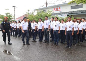 Apel gelar petugas KAI Divre II Sumbar dalam rangka Natal 2023 dan Tahun Baru 2024. (Foto: Dok. KAI Divre II Sumbar)