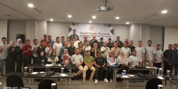 Jelang PON XXI Aceh-Sumut 2024, IPSI Sumbar Targetkan Juara Umum 8 Raker Pengprov IPSI Sumbar di Ibis Hotel. (dok. Radarsumbar.com)