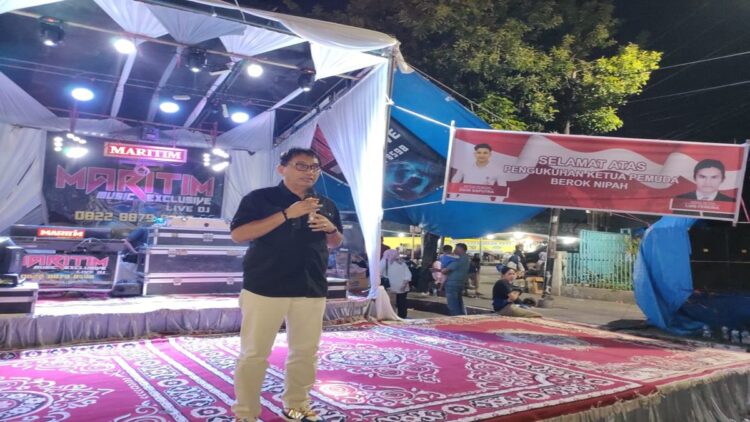 Ketua Komisi IV DPRD Kota Padang Mastilizal Aye menghadiri Pengukuhan Pengurus Pemuda Berok Nipah. (Foto: Dok. Istimewa)