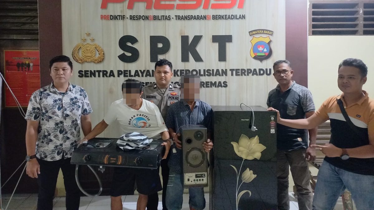 Dua pelaku pencurian alkes Polindes di Pasbar diciduk polisi. (dok. Res Pasbar)