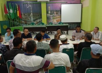 Pertemuan Komunitas Pedagang Pasar (KPP) membahas peningkatan penegakan Perwako nomor 438 tahun 2018. (Foto: Dok. Muhammad Aidil)