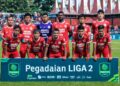 Line up Semen Padang FC saat melawan Sriwijaya FC di GHAS. (Dok. MO Semen Padang FC)