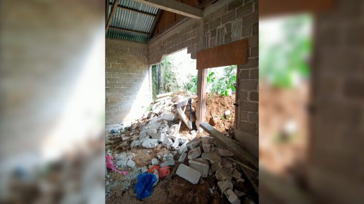 longsor akibat gempa di limapuluh kota