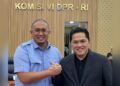 Anggota Komisi VI DPR RI dari Fraksi Partai Gerindra asal Sumbar, H Andre Rosiade (kiri) dan Menteri BUMN, Erick Thohir. (Foto: Dok. Tim AR)