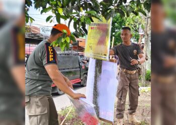 Tertibkan Baliho yang Melanggar, Satpol PP Padang Sasar Tiga Kecamatan Ini