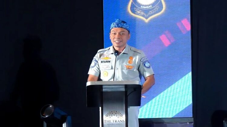 Samsat Nasional Bahas Rencana Penghapusan Data Ranmor yang tak Lakukan Registrasi 1 Direktur Utama Jasa Raharja Rivan A. Purwantono. (Antara/HO-Humas Jasa Raharja).