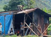 BPBD Kabupaten Solok Bantu Bangun Rumah Darurat Korban Longsor Pantai Cermin