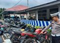 Pakai Knalpot Brong, Puluhan Kendaraan di Agam Disita Polisi